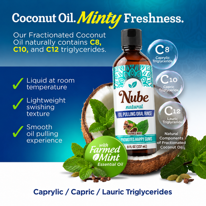 Nube Coconut Mint Oil Pulling Rinse
