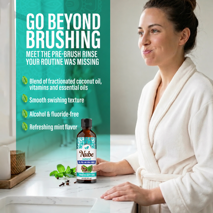 Nube Coconut Mint Oil Pulling Rinse