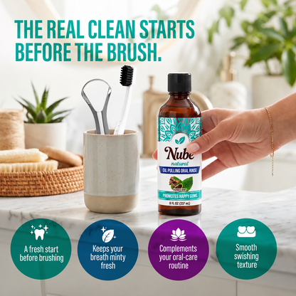 Nube Coconut Mint Oil Pulling Rinse