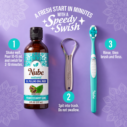 Nube Coconut Mint Oil Pulling Rinse